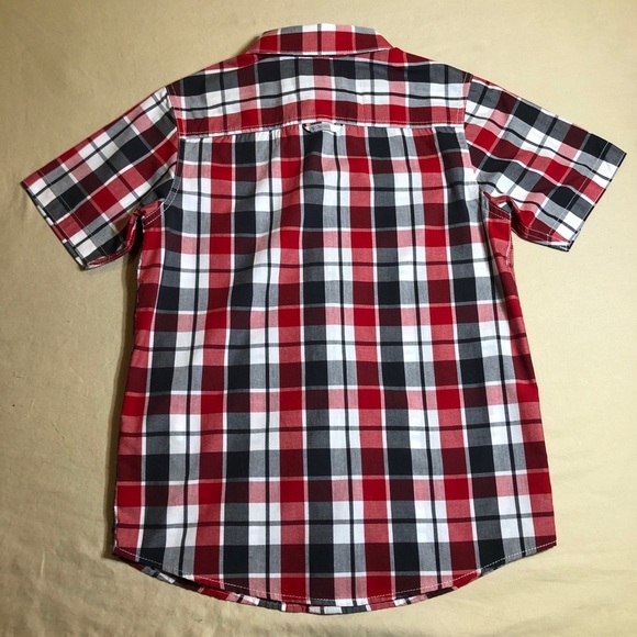 Urban Pipeline Red & Gray Plaid Button Down - Picture 3 of 6